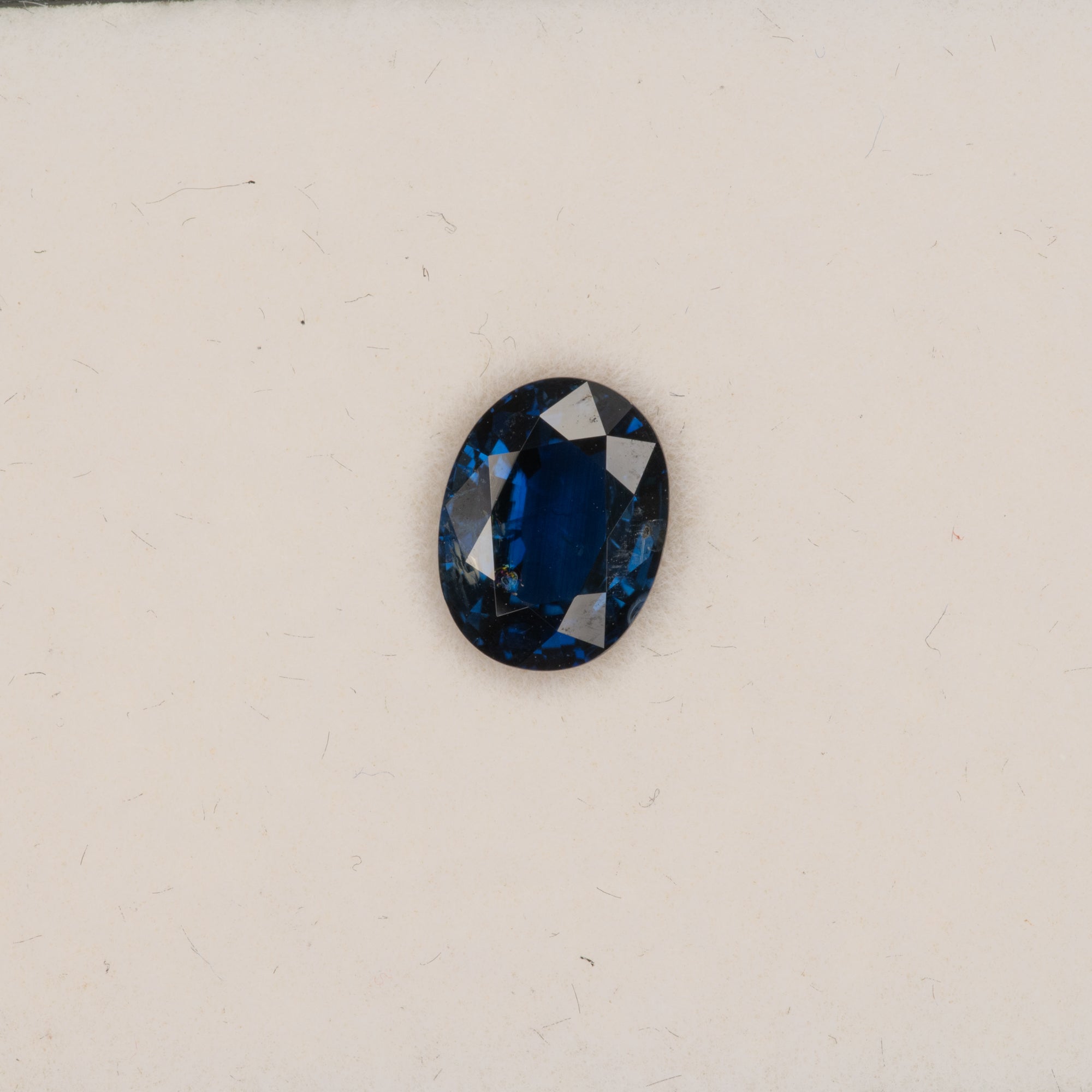 1.35 carat natural blue sapphire, oval 6.7x6mm loose gemstone