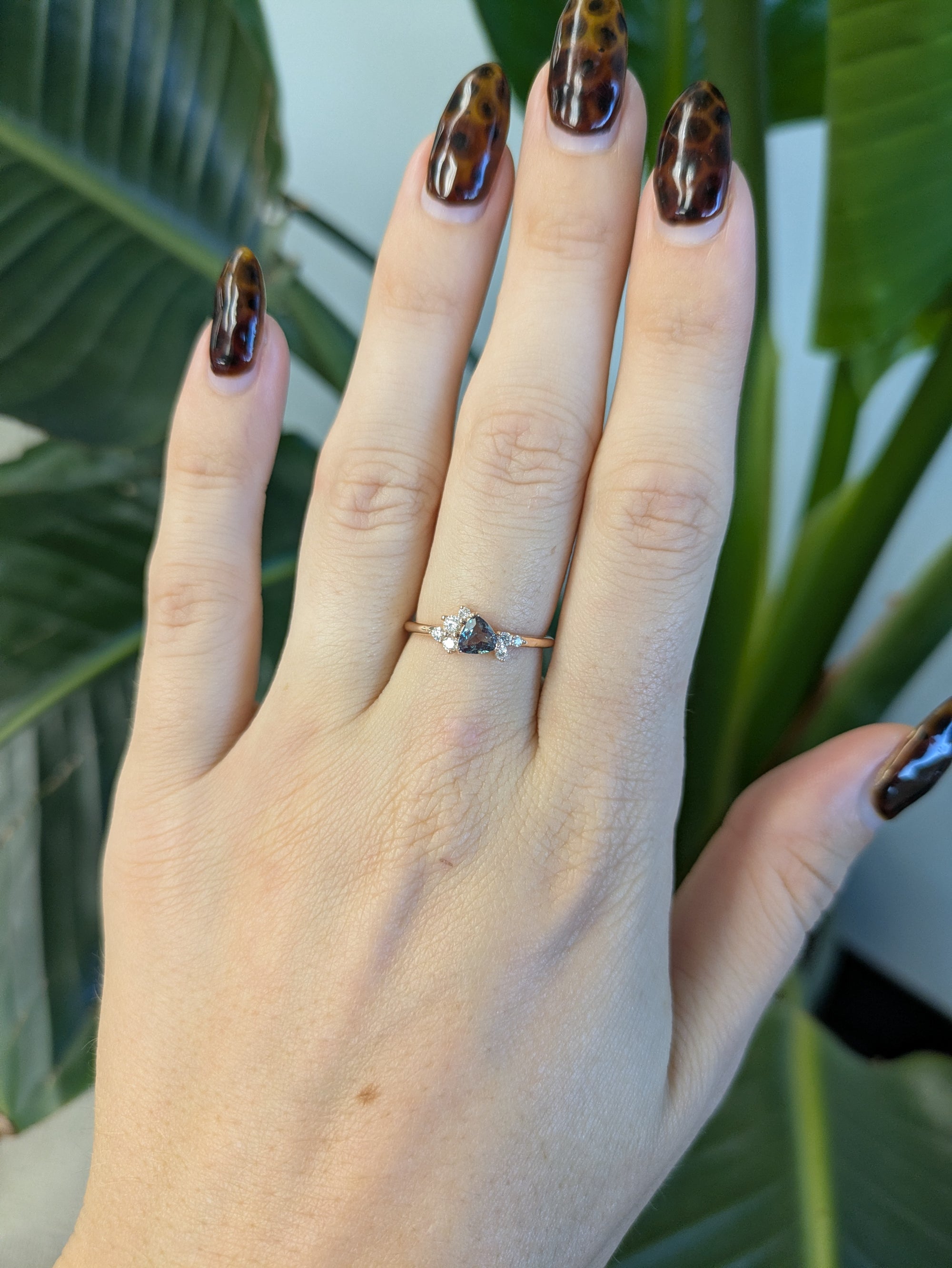 14K Rose Gold Alexandrite Ring