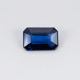 1.68 carat natural blue sapphire, emerald cut 6x4mm Ceylon loose gemstone