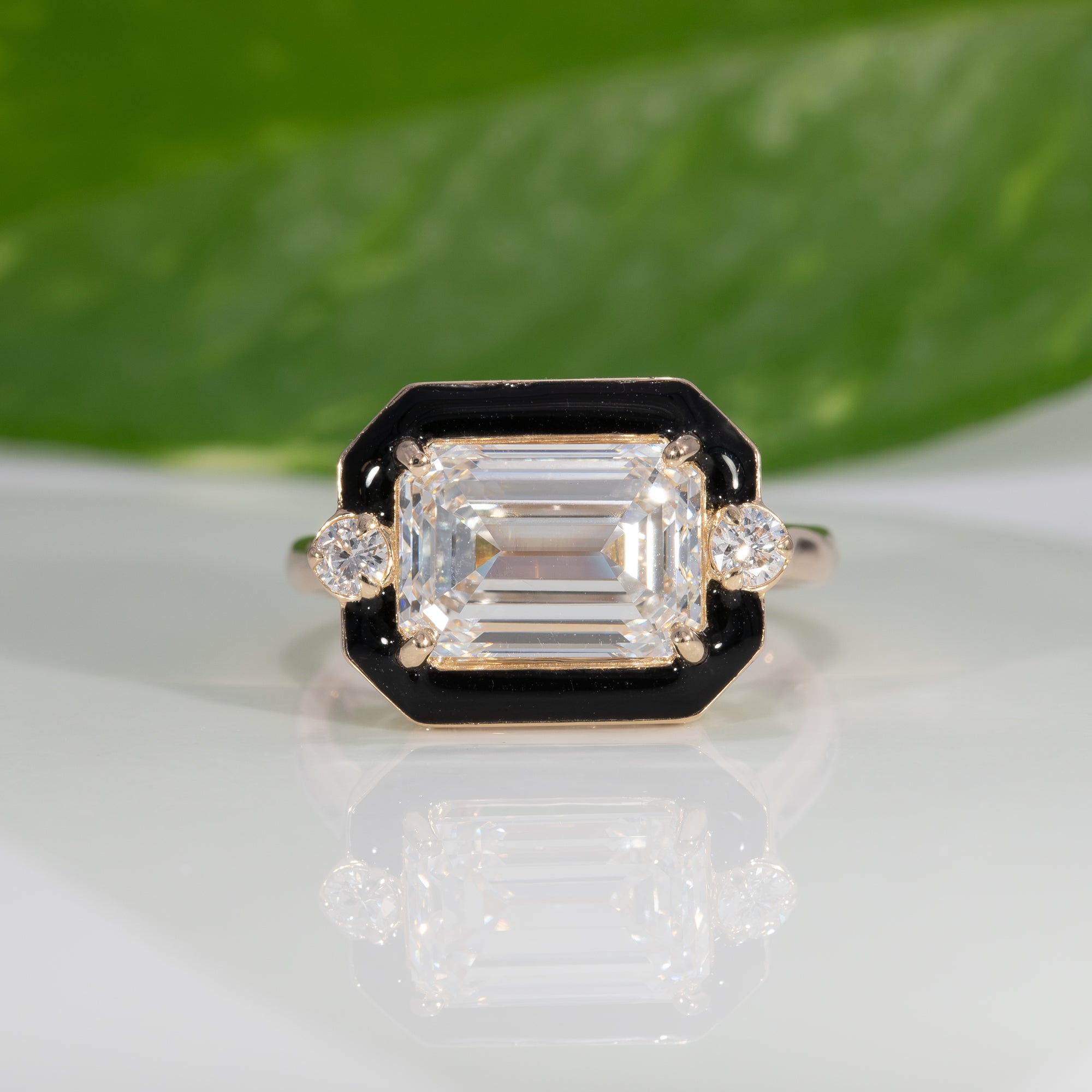 14K Yellow Gold Lab Grown Diamond Ring