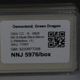 2.49 carat natural untreated demantoid garnet round, 8.65x8.59mm loose green gemstone – view 4