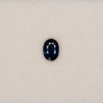 0.9 carat natural blue sapphire, oval 6.8x4.9mm loose gemstone