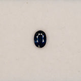 0.9 carat natural blue sapphire, oval 6.8x4.9mm loose gemstone