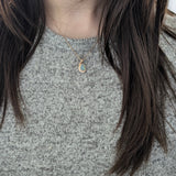 Ophelia Solid 14k Rose Gold Boulder Opal Pendant with Earth Mined Diamonds Accents