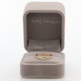 Diamond Band Minimalist Design: Solid 14K Gold – Round Brilliant Diamond Fine Jewelry Ring for Everyday Elegance