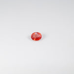 1.05 carat natural padparadscha sapphire, oval 6.7x5.5mm pink-orange loose gemstone