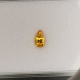 Natural Brazilian Imperial Topaz Pear Cut Loose Gem ~0.97cts - Rare Earth-Mined Gemstone