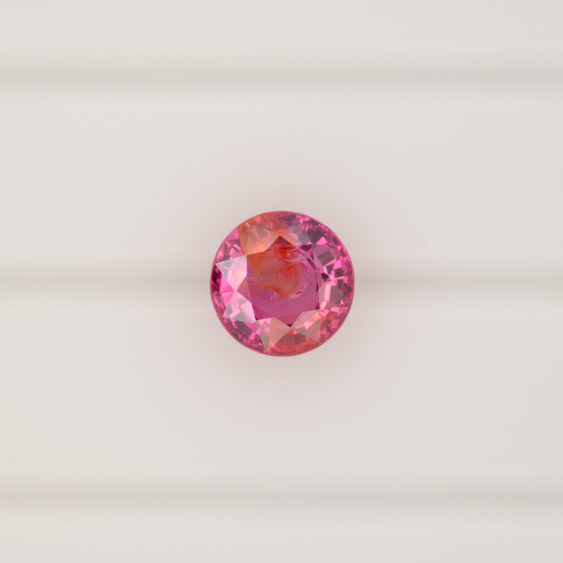 GIA certified natural pink sapphire round loose gemstone