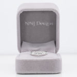 14K white gold diamond band