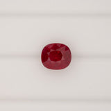 GIA Certified Premium Burma Ruby Cushion Cut 1.82 Ct – Vivid Red Natural Gemstone (7×6.2 mm)