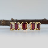 Ruby and Natural Diamond Band Ring – Stylish and Trending Fine Jewelry for Women