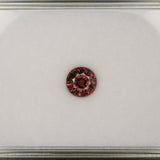 Natural Cambodian Red Zircon Round Shape 7mm 2.15ct Loose Gemstone