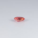 0.58 carat natural Ceylon padparadscha sapphire oval 6x4mm loose gemstone – view 3