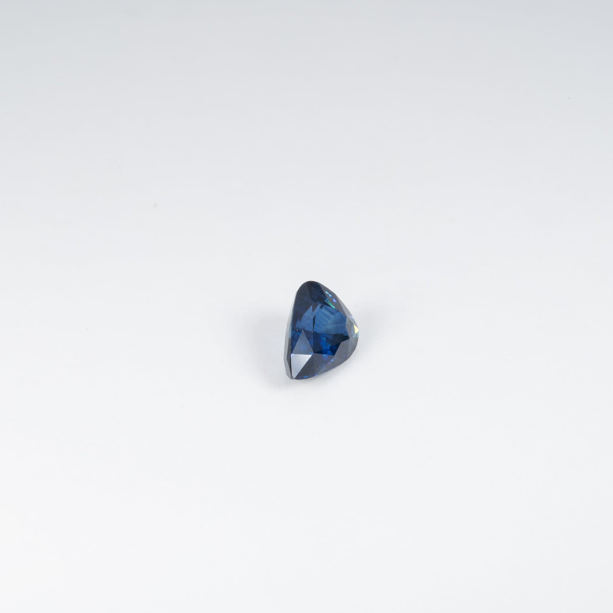 1.45 carat natural blue sapphire pear 8.7x6.3mm loose gemstone – view 2