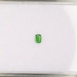 Natural Emerald Cut Tsavorite Garnet 4x3mm ~0.21cts – Loose Gemstone for Fine Jewelry