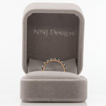 14K rose gold London blue topaz cluster ring