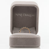 14K rose gold London blue topaz cluster ring