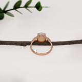 nora 14k dual white yellow gold 2.15cts opal diamond ring