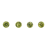 Fine Natural Vivid Green Demantoid Garnet 4 mm Round Cut Loose Gemstone – Rare Bright Green Garnet for Custom Ring or Pendant