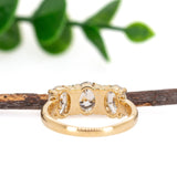 Maya 14K Yellow Gold Lab-Created Diamond Ring | Oval Shape 7x5mm