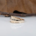 14K yellow gold diamond ring