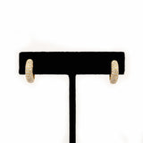 Saanvi Handcrafted 14k Solid Gold Diamond Hoops – Ethically Earth-Mined Stones