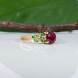14K yellow gold madagascar ruby ring