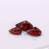 Natural Pear Cut Red Garnet – Calibrated Loose Faceted Gemstone for Jewelry Making