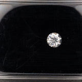 Natural Cambodian White Zircon Round Shape 7mm 1.78ct Loose Gemstone