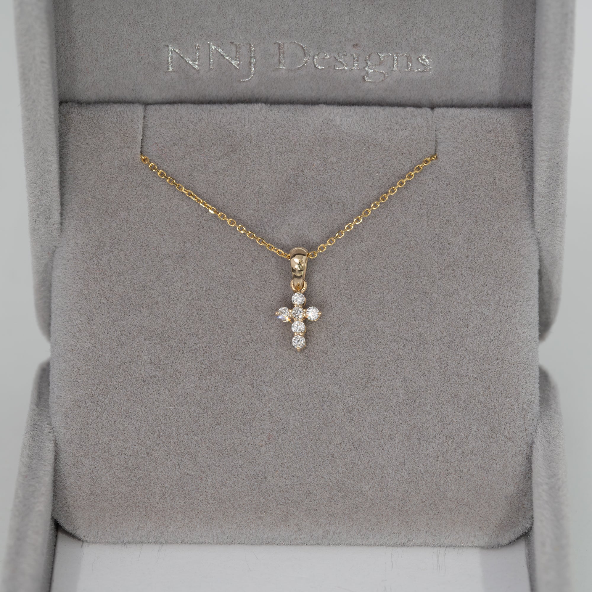 14K Yellow Gold Lab Grown Diamond Pendant