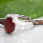 14K White Gold Tibetan Sunstone Ring