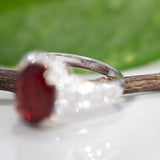 14K White Gold Tibetan Sunstone Ring