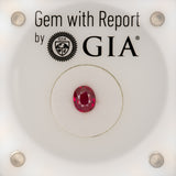 GIA Certified Burma Ruby Oval 7.3x6mm 1.4ct – Exceptional High-Quality Gemstone for Fine Jewelry