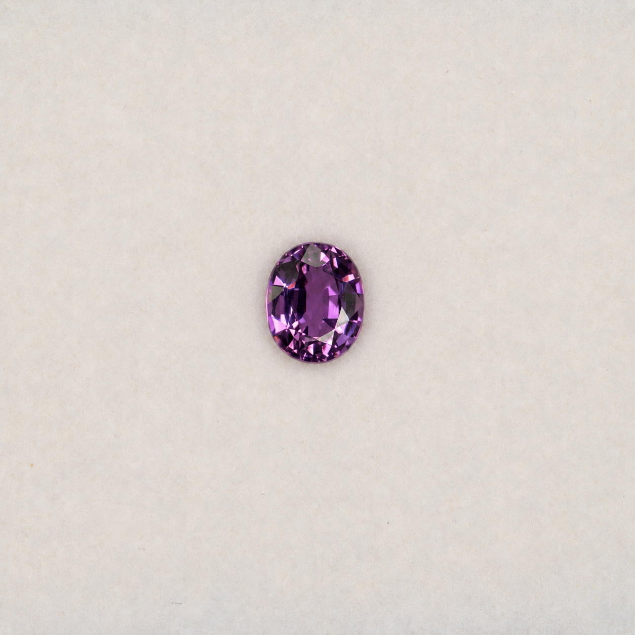 0.50 carat natural purple sapphire, oval 5x4mm Ceylon loose gemstone