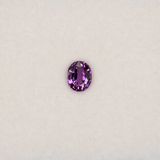 0.50 carat natural purple sapphire, oval 5x4mm Ceylon loose gemstone
