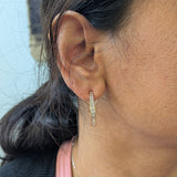 Liya 14K Solid Yellow Gold Lab-Created Diamond Earrings | Clip-On Closure