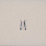 0.88 carat natural white sapphire, shield cut 6.8x4.7mm Ceylon loose gemstone
