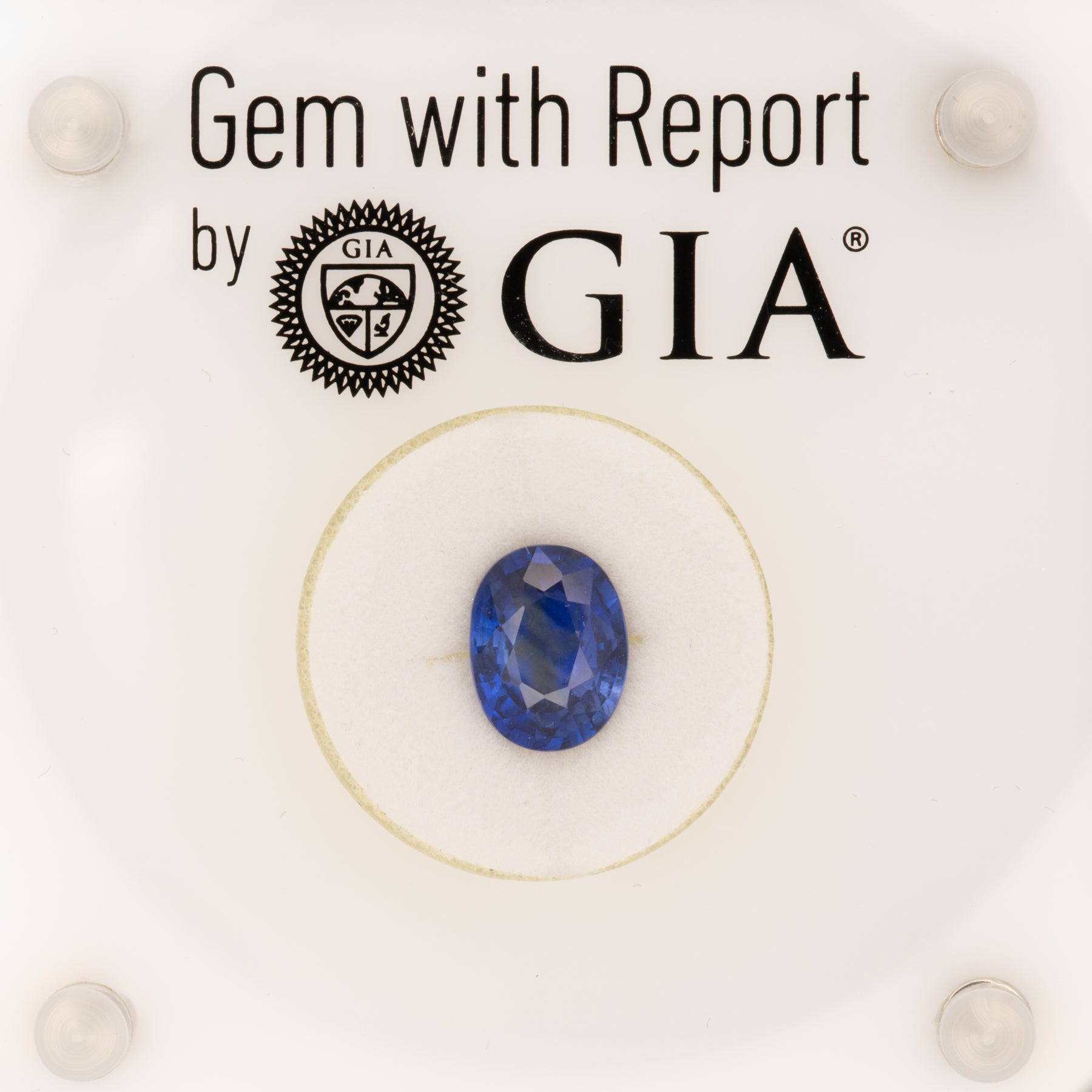 GIA certified natural ceylon sapphire oval loose gemstone