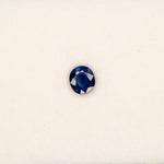 0.64 carat natural blue sapphire, oval 5.5x5mm loose gemstone