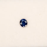 0.64 carat natural blue sapphire, oval 5.5x5mm loose gemstone