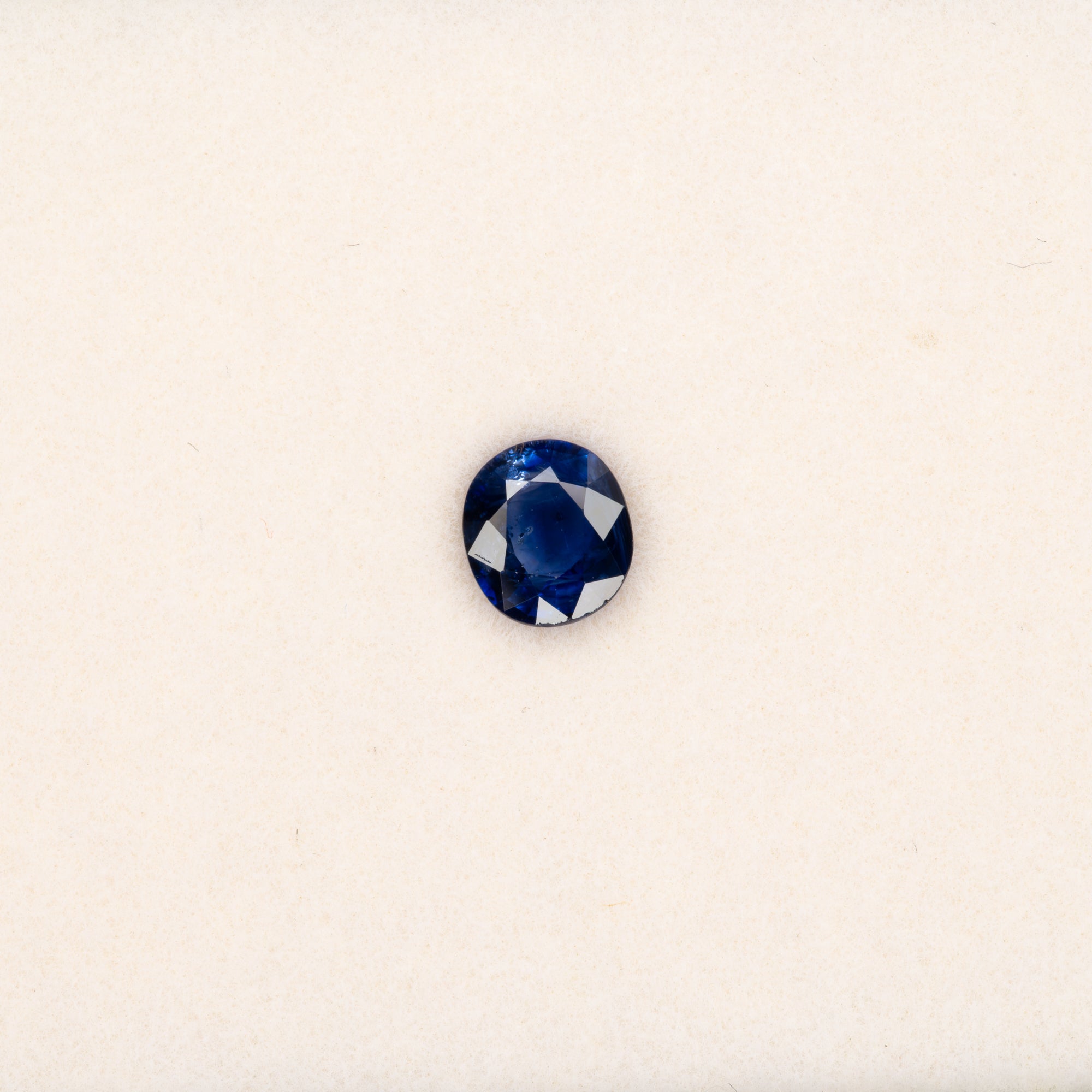 0.64 carat natural blue sapphire, oval 5.5x5mm loose gemstone