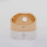 Handcrafted Solid 14K Gold Ring Setting with Diamond Accents – Elegant Fine Jewelry Design
