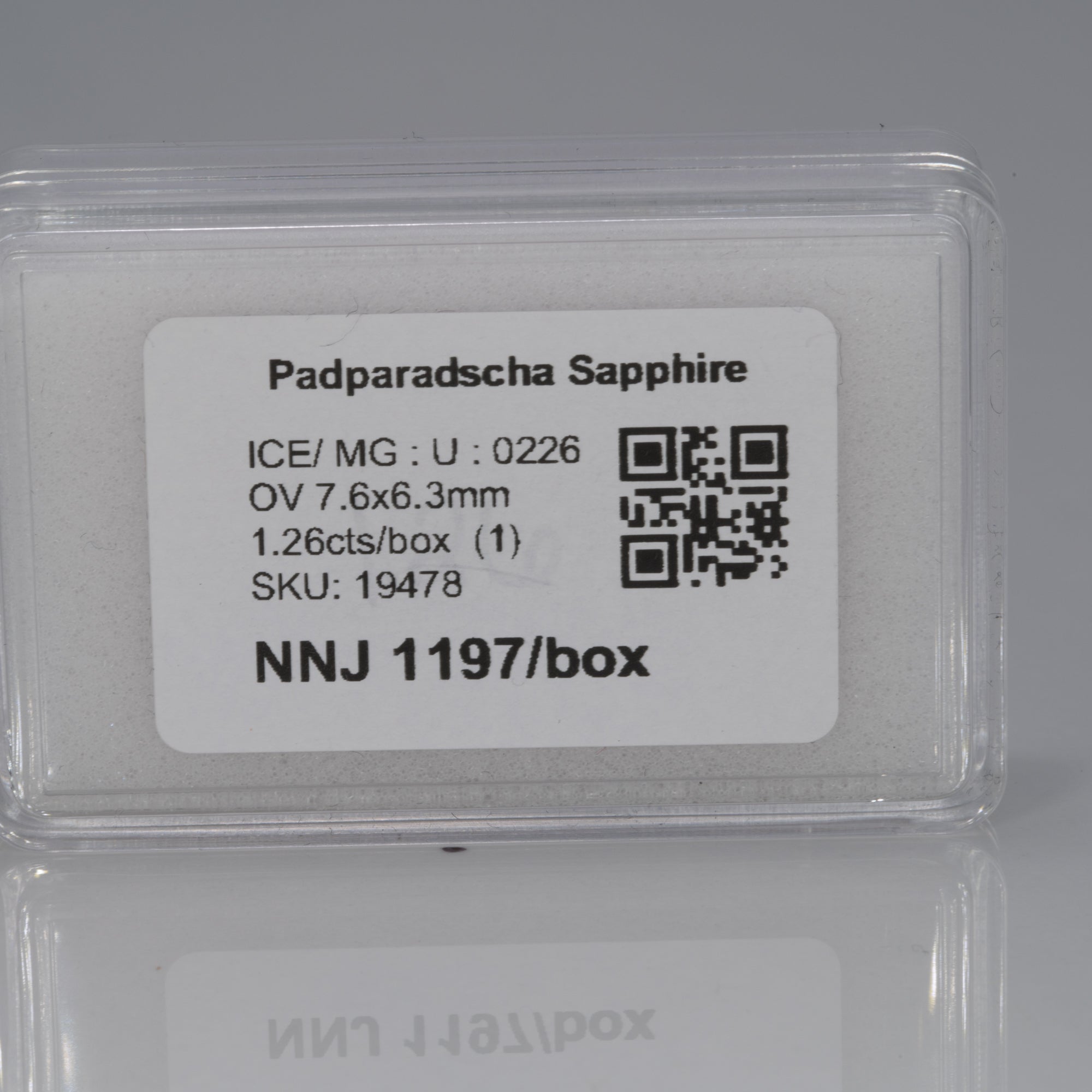 1.26 carat natural Ceylon padparadscha sapphire oval 7.6x6.3mm loose gemstone – view 5