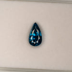natural cambodian blue zircon pear loose gemstone