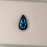natural cambodian blue zircon pear loose gemstone