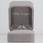 14K Yellow Gold Zambian Emerald Ring
