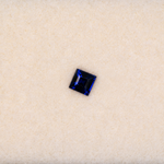 0.47 carat natural blue sapphire, princess 4mm loose gemstone