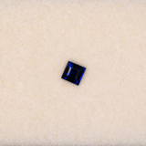 0.47 carat natural blue sapphire, princess 4mm loose gemstone