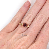 Natural Round Brilliant Cut Red Garnet – Calibrated Loose Faceted Gemstone for Jewelry Making