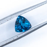 Natural Trillion Cut London Blue Topaz – Calibrated Loose Faceted Gemstone for Jewelry Making